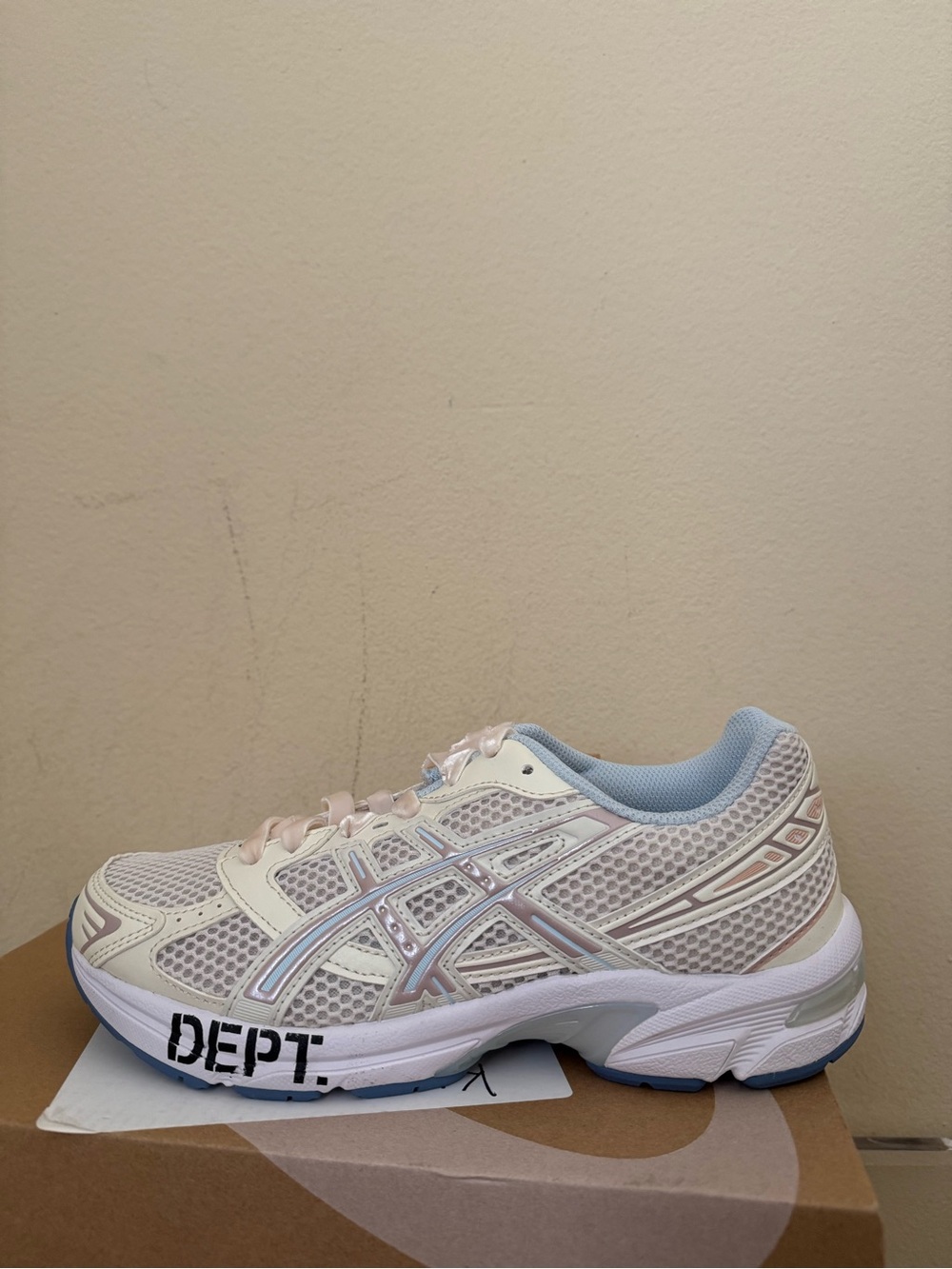 ASICS Gallery Dept. X Gel 1130 Shoes Sneakers Birch Mineral Beige Size 8 - Picture 3 of 11